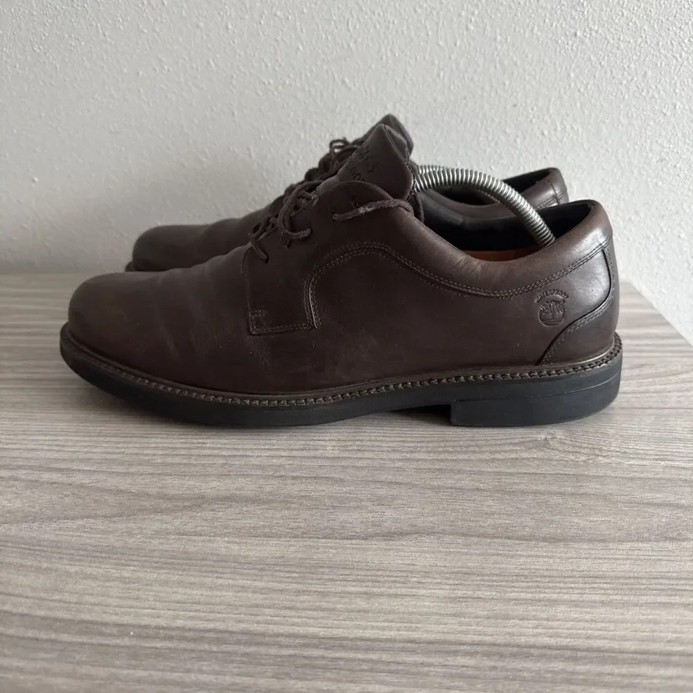 Timberland 99091 Brown Leather Dress Shoes Oxford Men’s Size 12‎ Waterproof